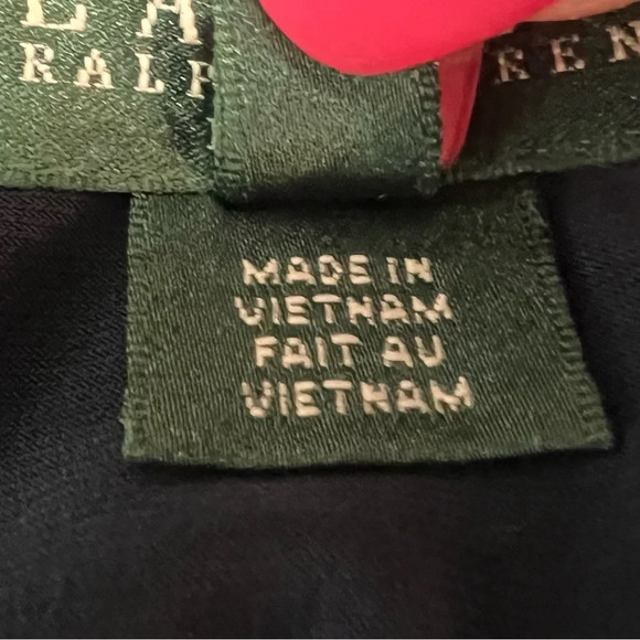 Lauren Ralph Lauren Black Dress w/Navy &‎ Bright Blue w/White Stripes. Size 8. - Picture 8 of 10